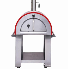 Outdoor stainless steel wood fired pizza oven with EN1860